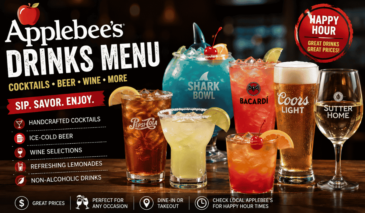 Applebees Drinks Menu