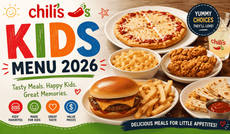Chili’s Kids Menu