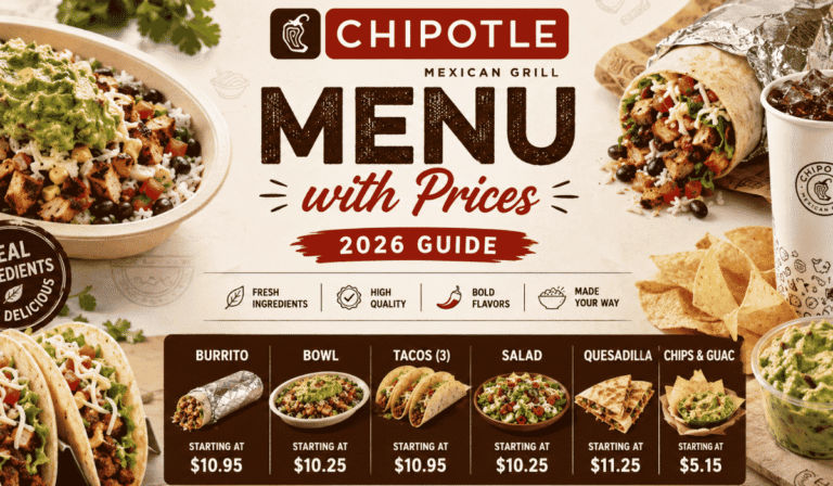 Chipotle Restaurant Menu