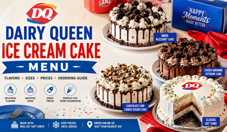 Dairy Queen Ice Cream Cake Menu