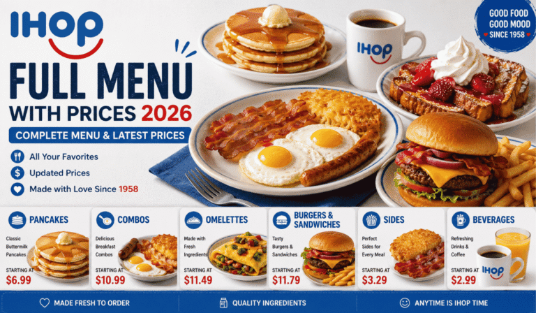 IHOP Full Menu