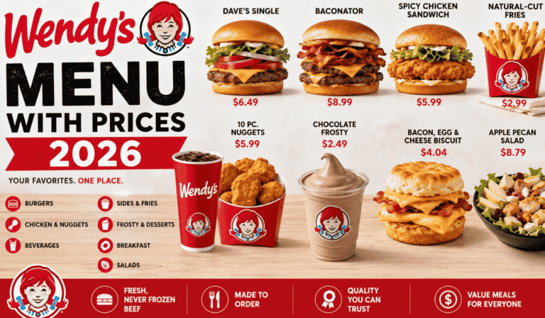 Wendys Menu