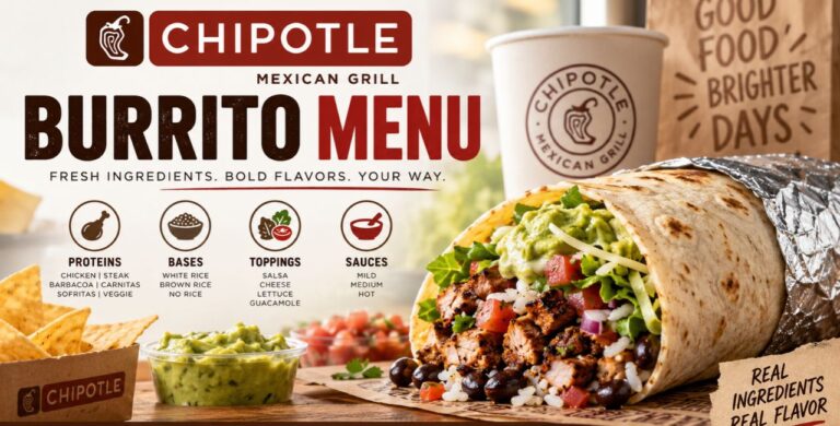 Chipotle Burrito Menu