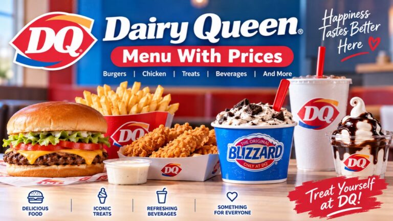 Dairy Queen Menu With Prices