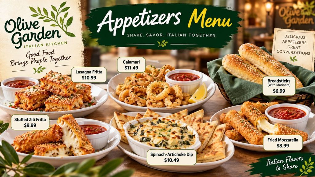 Olive Garden Menu With Prices