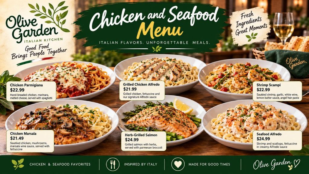 Olive Garden Menu With Prices